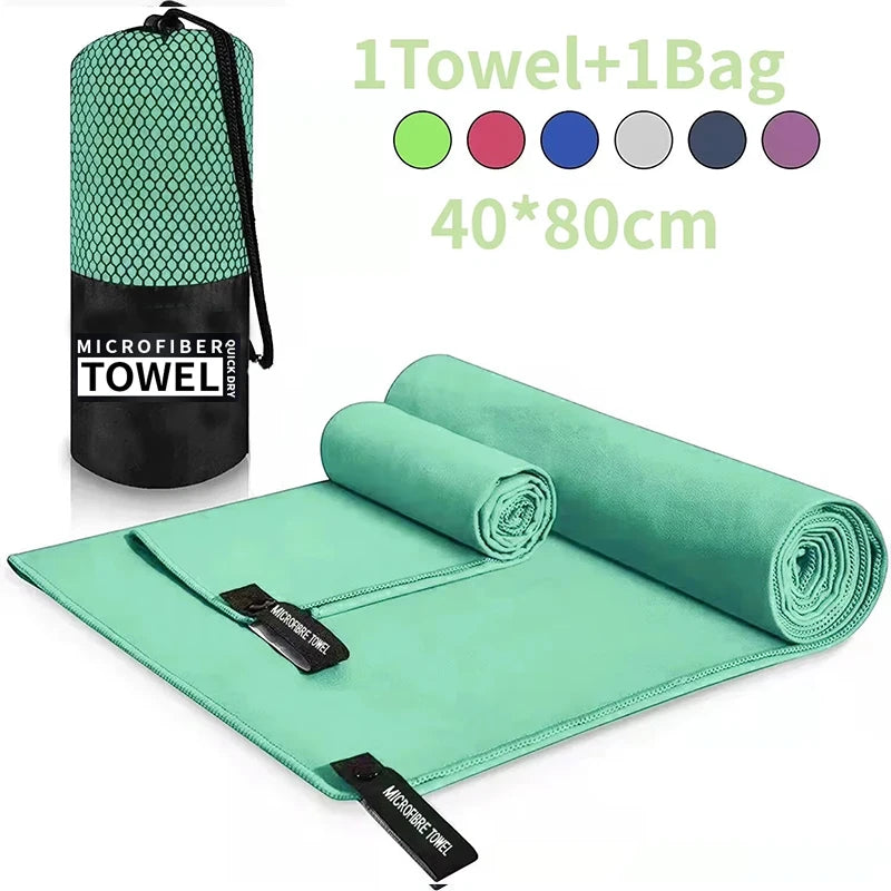 Quick-Dry Microfiber Sports Towel – Compact & Lightweight for Gym, Beach & Outdoor