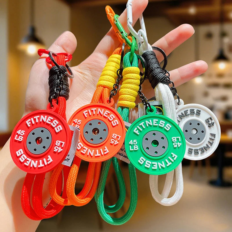 Barbell Keychain – Gym Lover Gift & Fitness Bag Charm