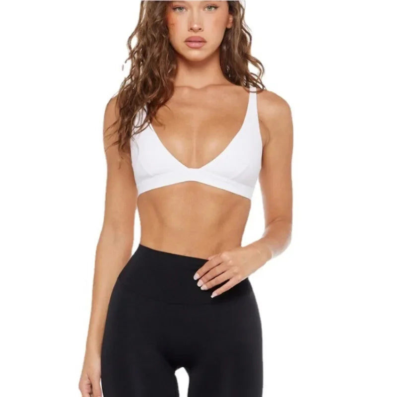 Women's Sports Bra & Shorts Set – High-Stretch Activewear for Gym & Fitness