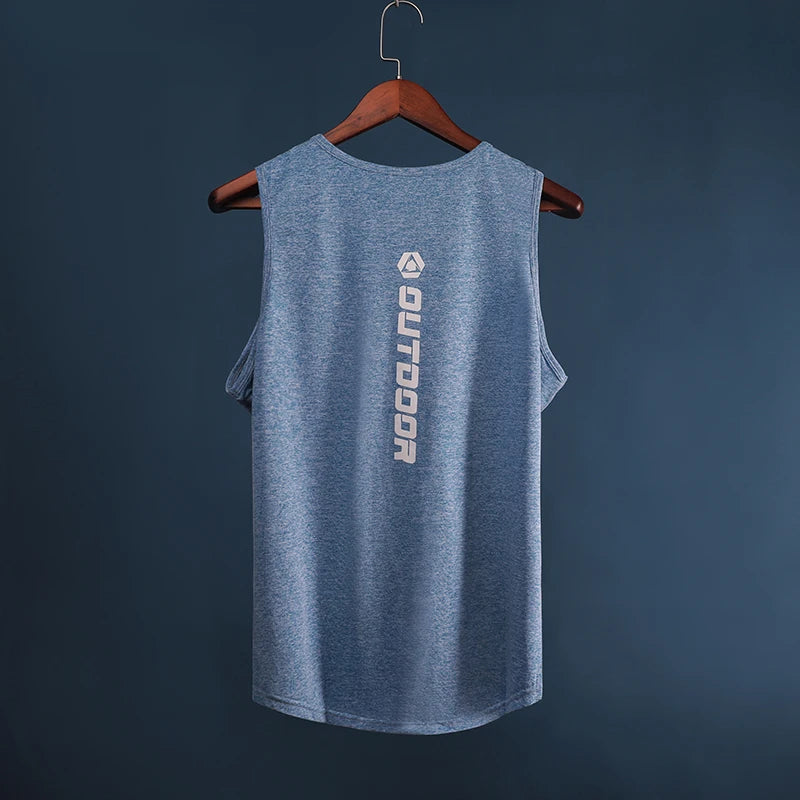 Men's Quick-Dry Athletic Tank Top – Breathable Gym Vest for Running, Basketball & Training