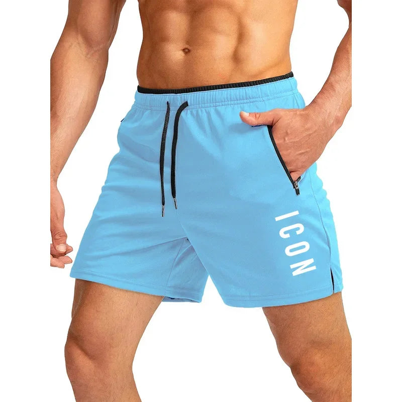 Men's Quick-Dry Sports Shorts – Breathable Gym & Beach Jogger