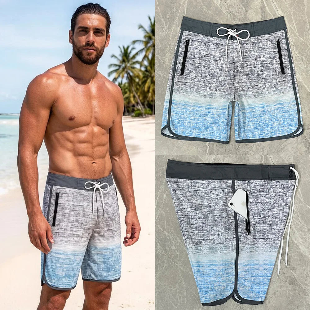 Men's Quick-Dry Surf Shorts | Beach Vacation Swim Trunks | Digital Print