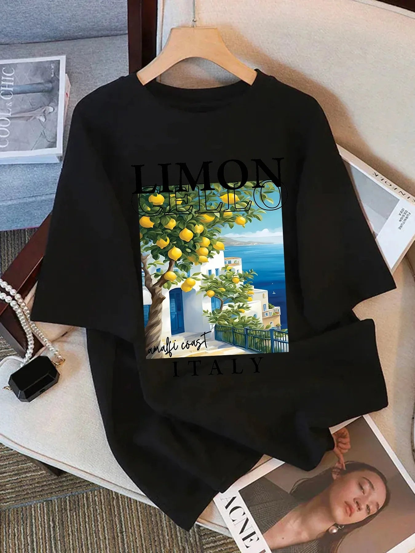 Limoncello Amalfi Coast Graphic Tee – Unisex Short Sleeve Summer T-Shirt