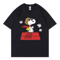 Snoopy Cartoon T-Shirt | 100% Cotton Unisex Short Sleeve Tee