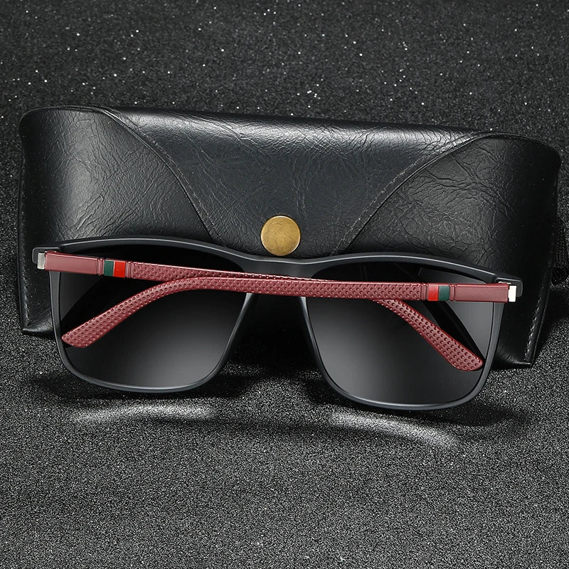 Polarized Vintage Square Sunglasses | TR90 Frame, Unisex Fashion Eyewear