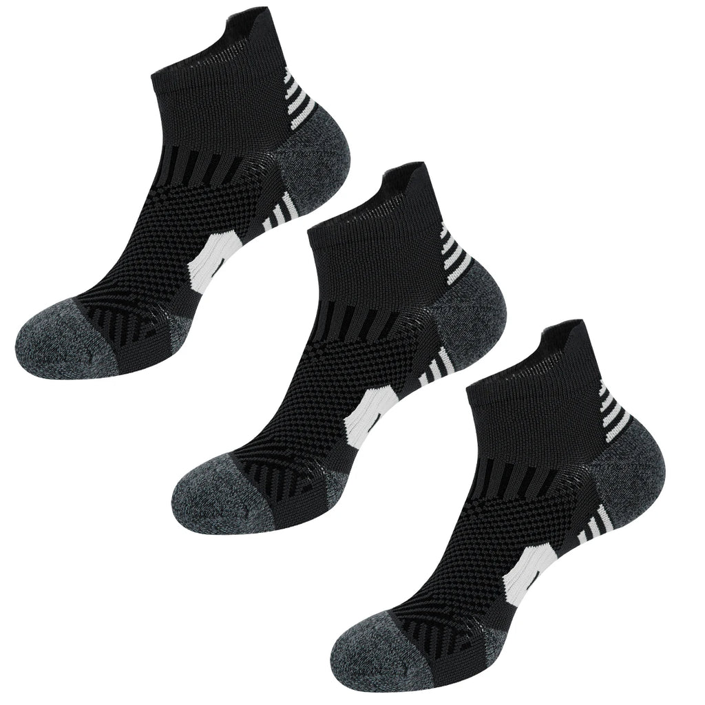 No-Show Sports Socks – 3-Pack for Men & Women | Running, Gym & Basketball