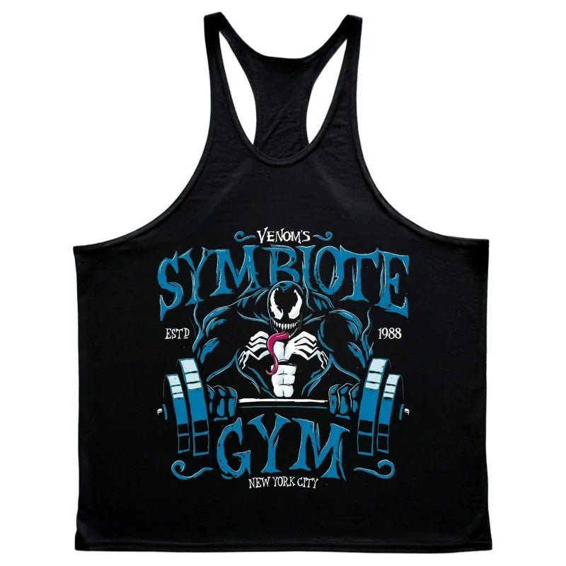 Men's Marvel Venom Graphic Tank Top | Loose Fit Sleeveless Gym & Fitness Tee