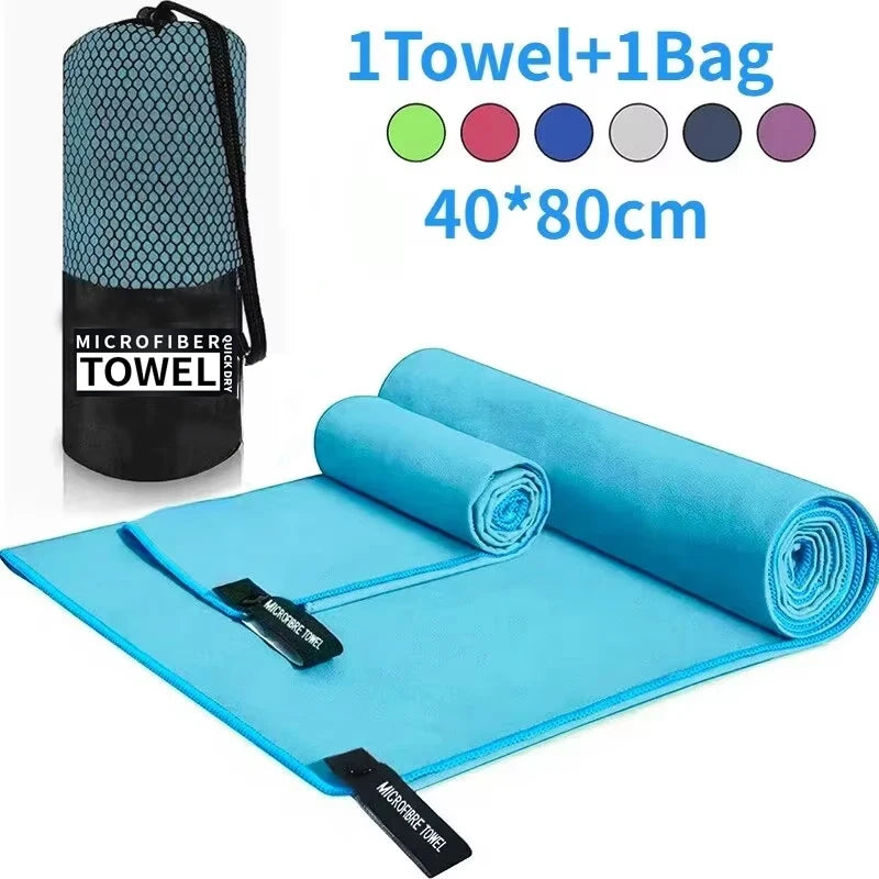 Quick-Dry Microfiber Sports Towel – Compact & Lightweight for Gym, Beach & Outdoor