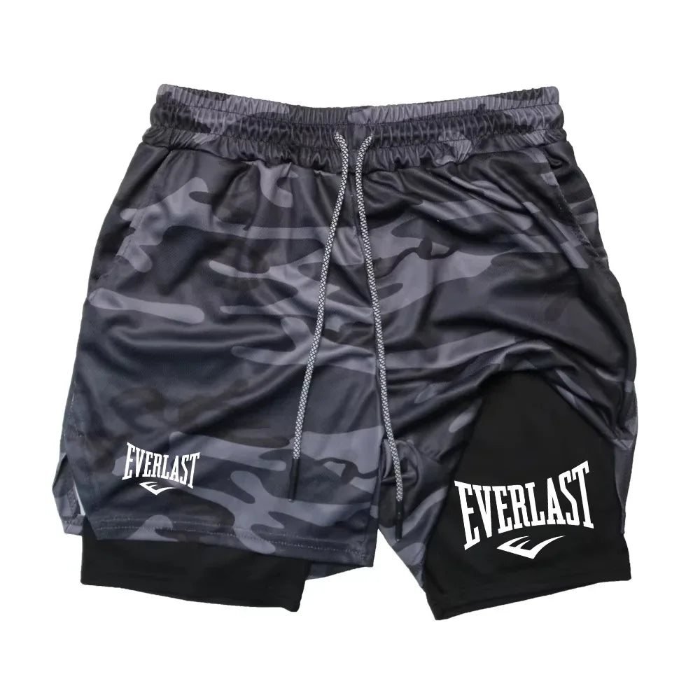 Men's 2-in-1 Running Shorts – Double-Layer Gym & Training Shorts