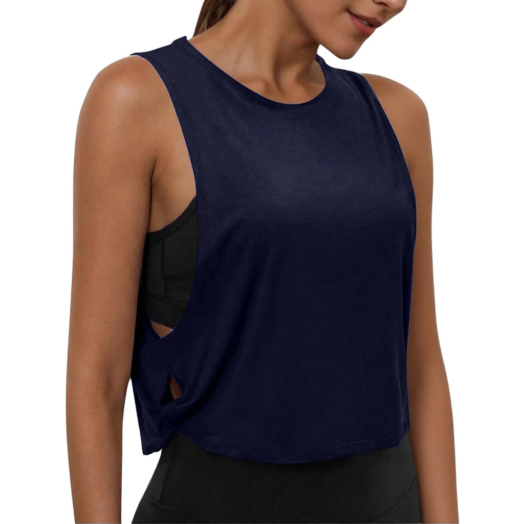 Women's Sleeveless Yoga Tank Top – Breathable Athletic Vest
