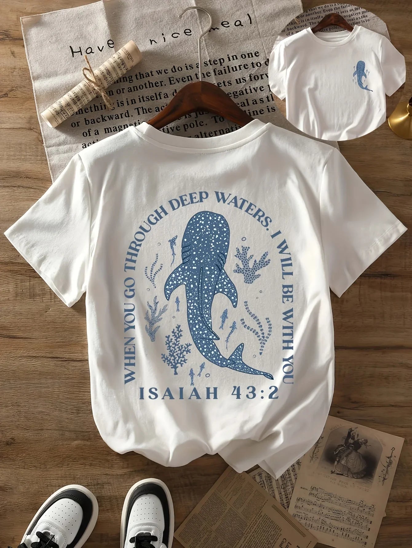Women's Whale Shark Graphic Tee | Beach Casual T-Shirt