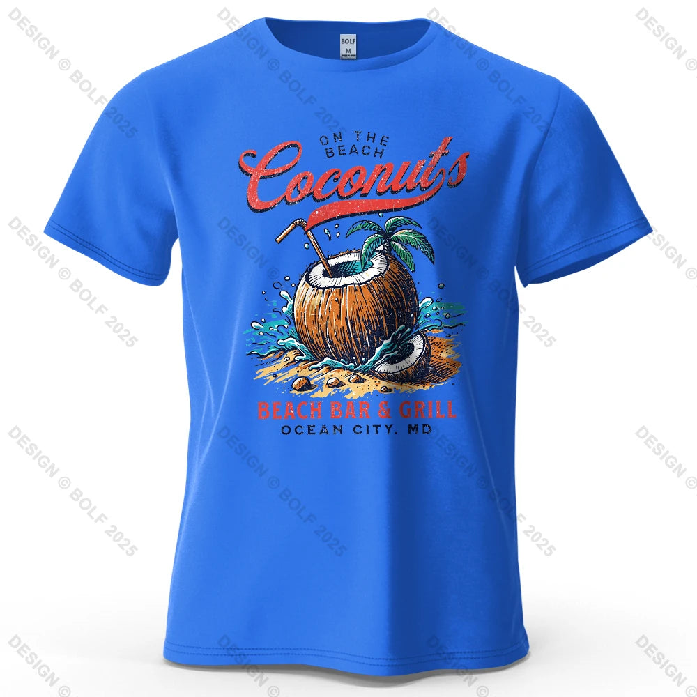 Vintage Graphic T-Shirt – 100% Cotton Drop-Shoulder Tee for Men