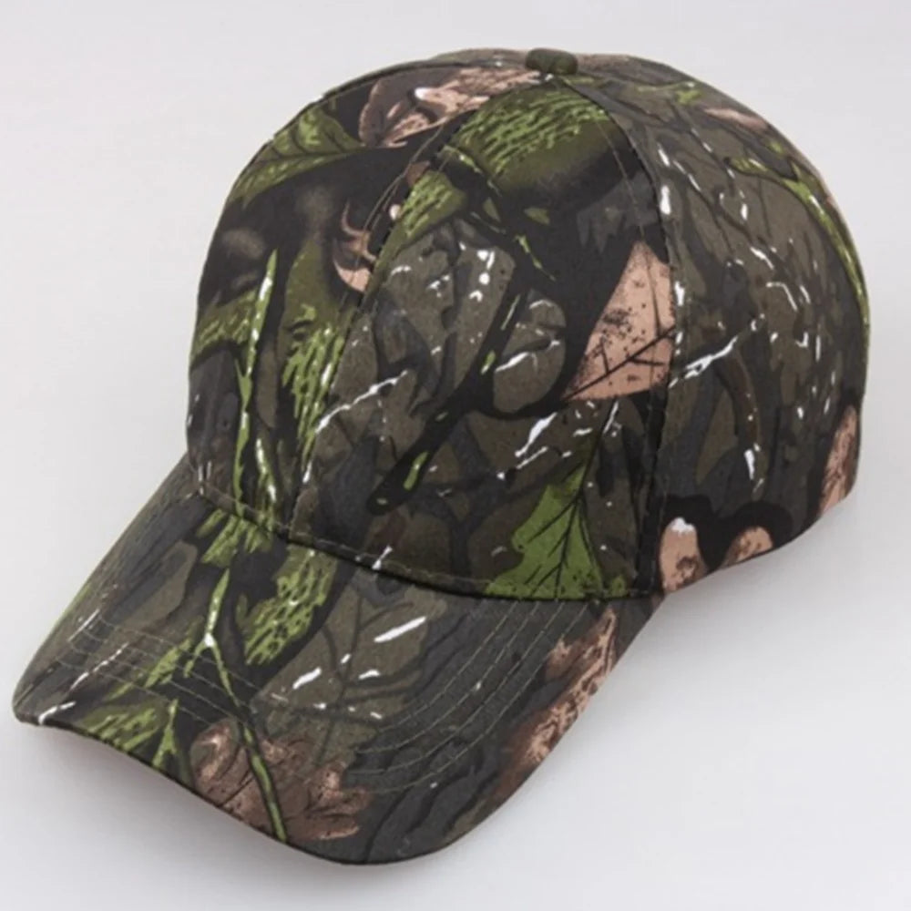 Camouflage Baseball Cap – Adjustable Unisex Outdoor Hat for Hunting & Sports