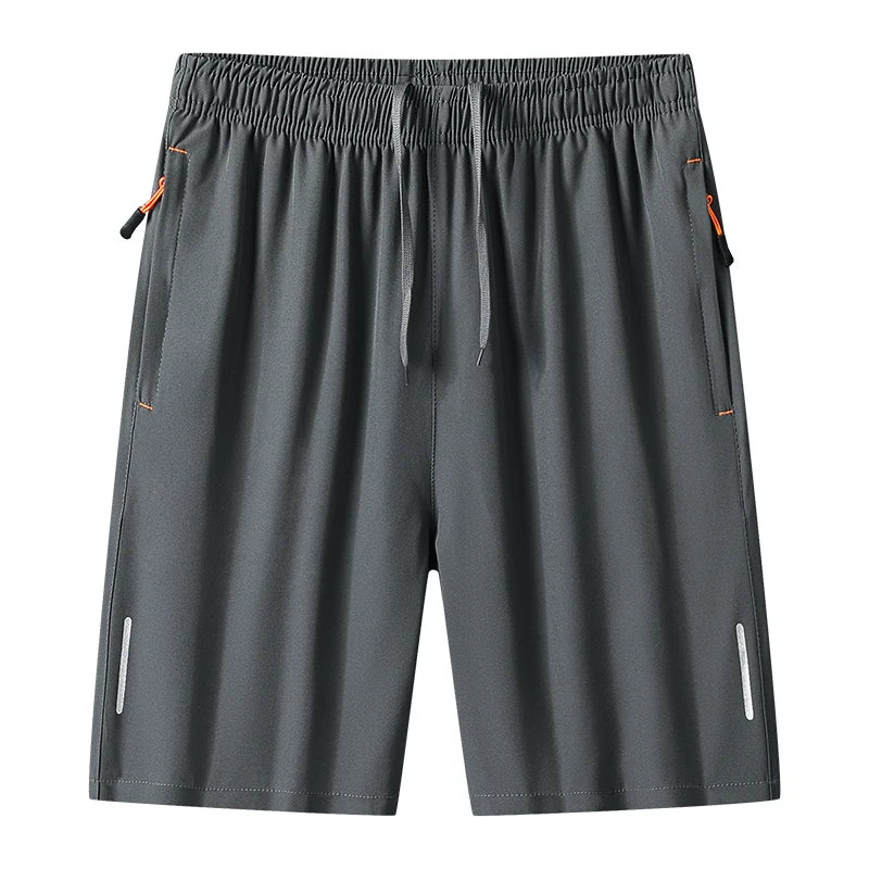 Men's Athletic Running Shorts – Quick Dry, Drawstring & Zip Pockets