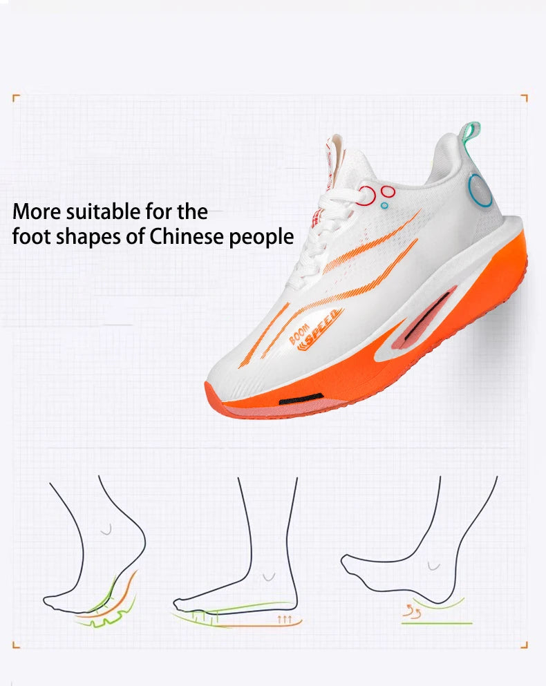 Professional Carbon Plate Running Shoes – Breathable, Cushioned & Non-Slip | Unisex