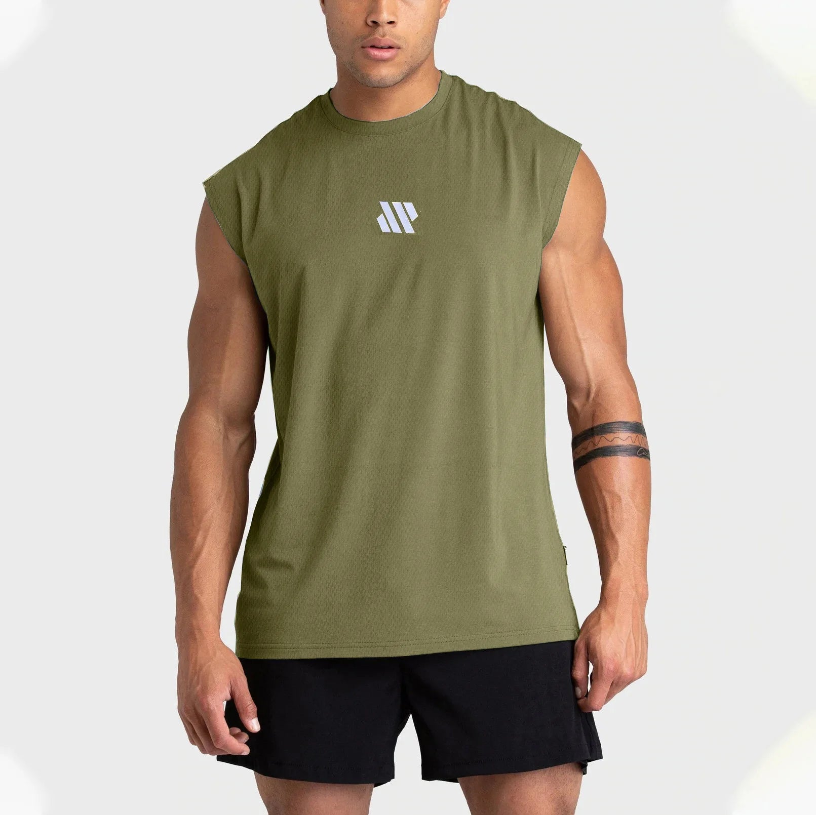 Men's Quick-Dry Sleeveless Gym Vest – Breathable Loose Fit Training Tank Top