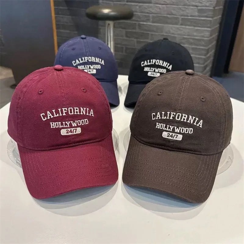 Retro Letter Embroidery Baseball Cap – Unisex Snapback Hat