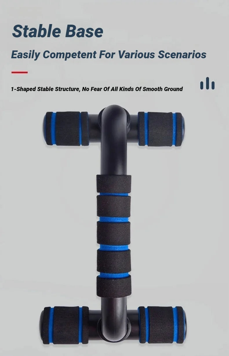 H-Shape Push Up Bars – Non-Slip Foam Handle Stands for Chest, Arms & Core Training | 100kg Capacity