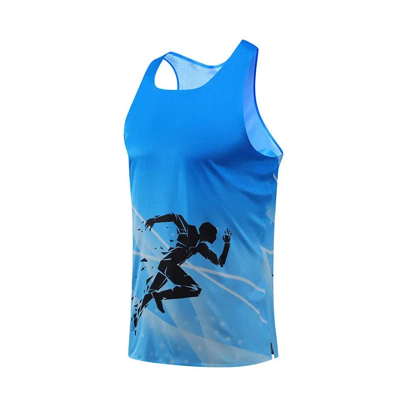 3D Graphic Print Tank Top – Quick-Dry Breathable Gym & Running Vest for Men
