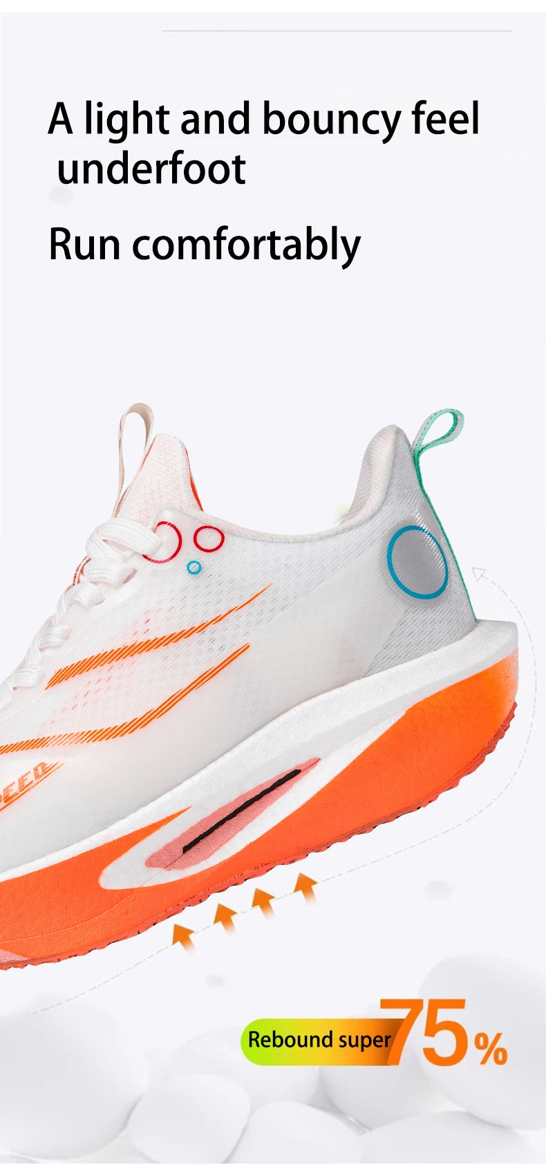 Professional Carbon Plate Running Shoes – Breathable, Cushioned & Non-Slip | Unisex