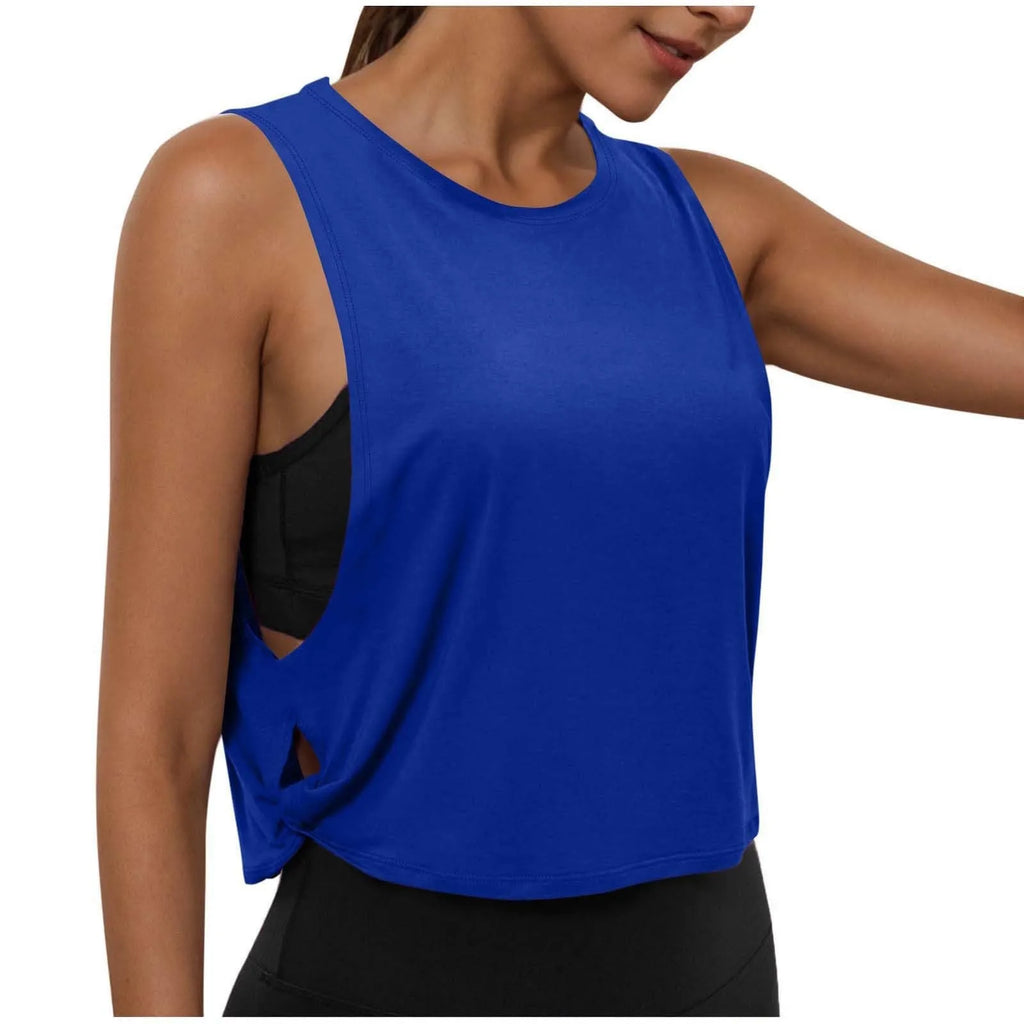 Women's Sleeveless Yoga Tank Top – Breathable Athletic Vest