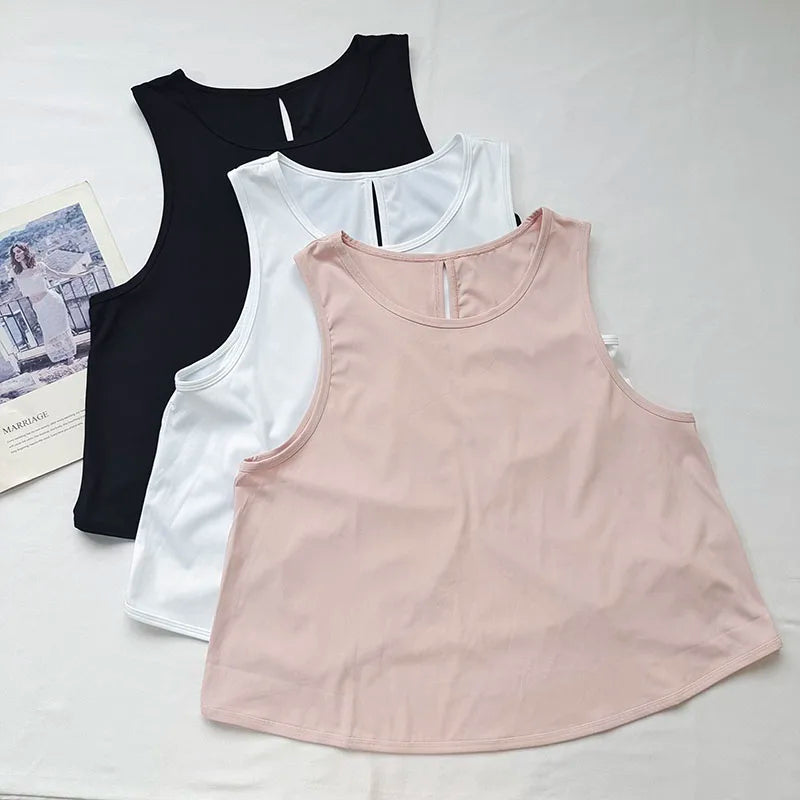 Women's Quick-Dry Cutout Back Tank Top – Breathable Sports Vest