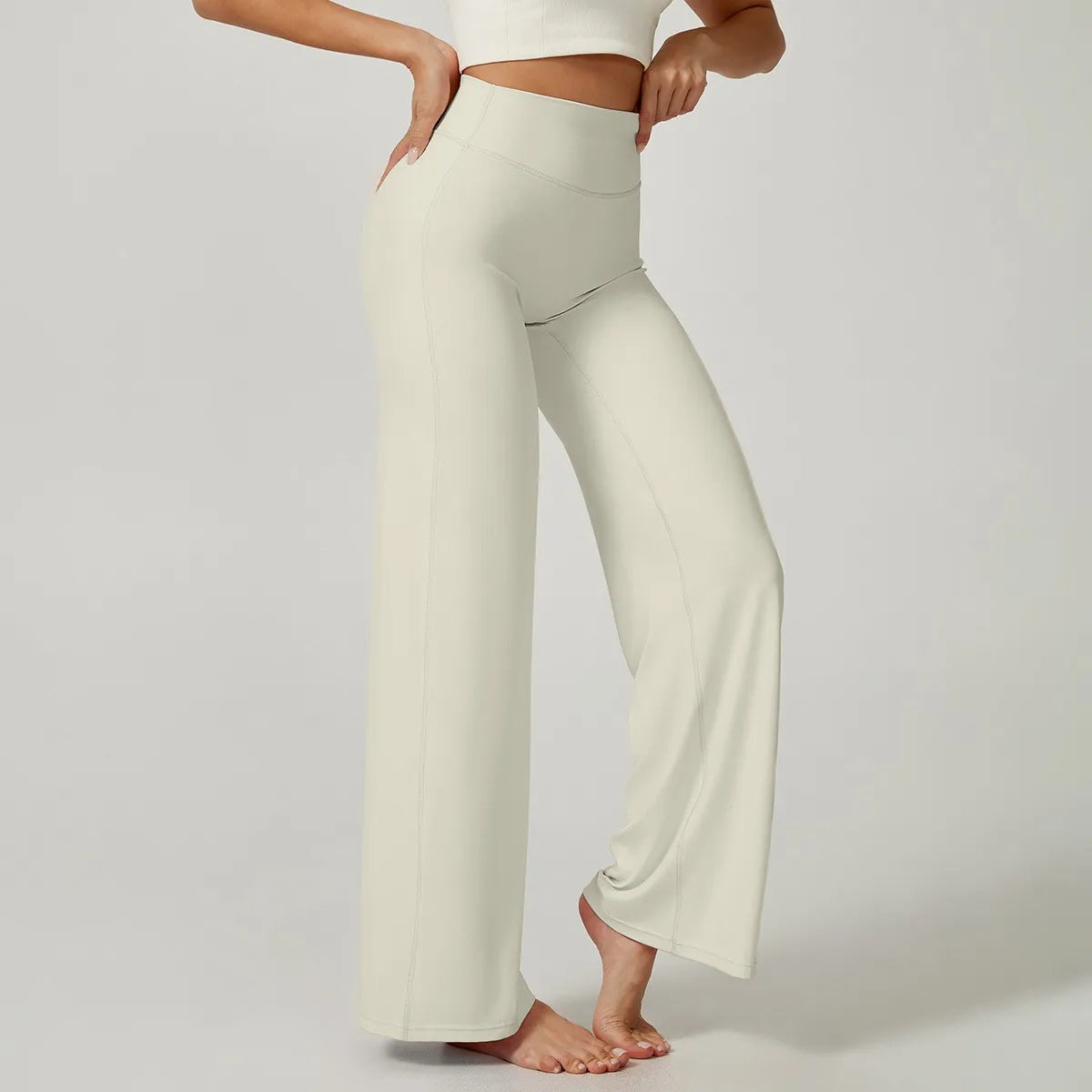Women's High Waist Straight Leg Yoga Pants – Buttery Soft Butt Lifting Gym Leggings