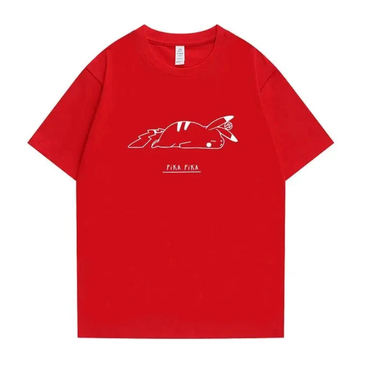 Pikachu Graphic T-Shirt – Anime Cotton Tee