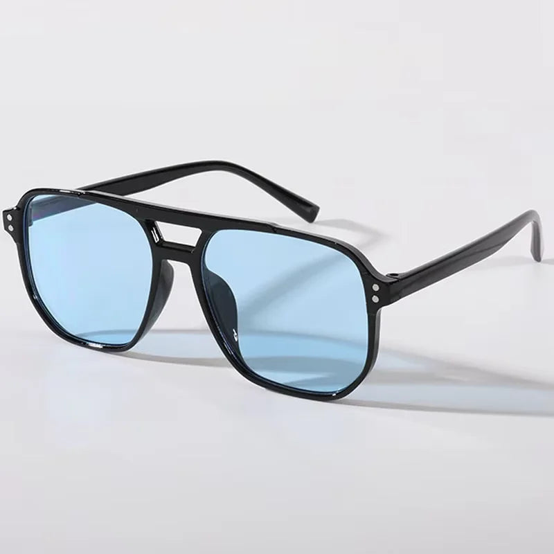 Oversized Square Sunglasses – Unisex Vintage UV400 Shades