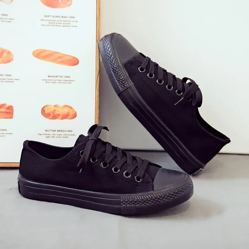Unisex Canvas Flat Sneakers – Casual Couple Shoes for Men & Women | Sizes 35–45