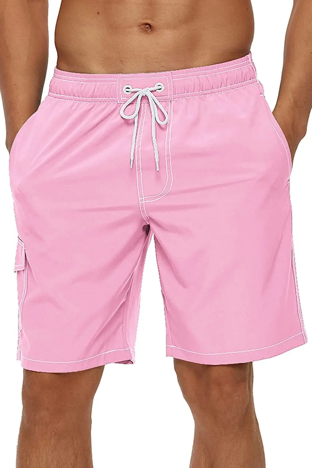 Men's Beach Board Shorts – Quick-Dry Swim Trunks with Mesh Lining