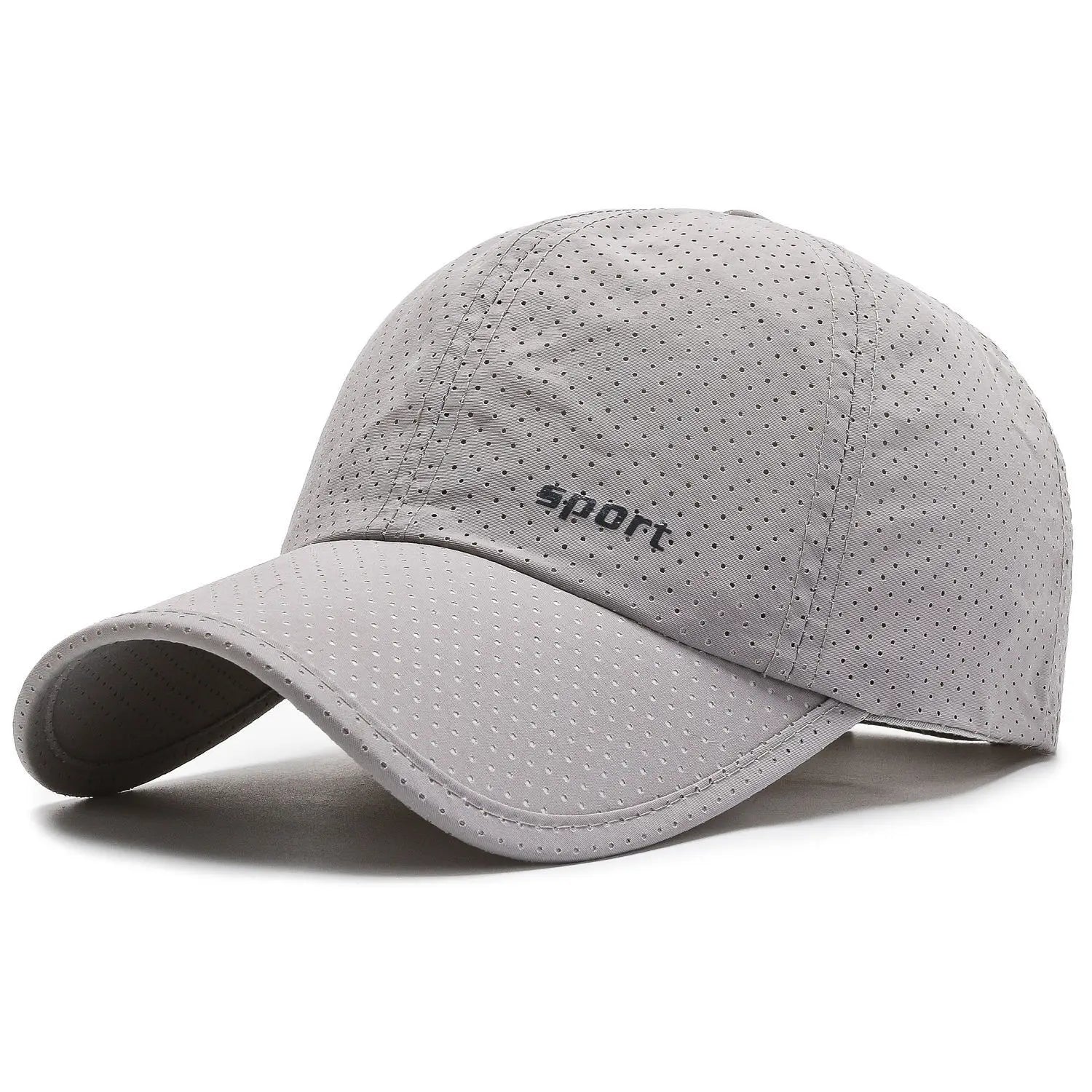 Quick-Dry Contrast Letter Baseball Cap | Breathable Adjustable Sport Hat