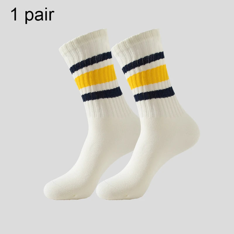 Men's & Women's Cotton Crew Socks – Casual, Running & Couple Socks