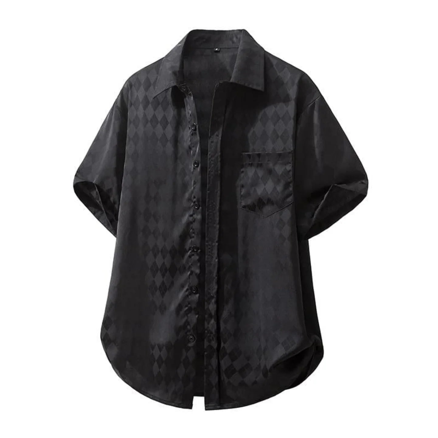 Men's Paisley Print Beach Shirt – Short Sleeve Button-Up Summer Top
