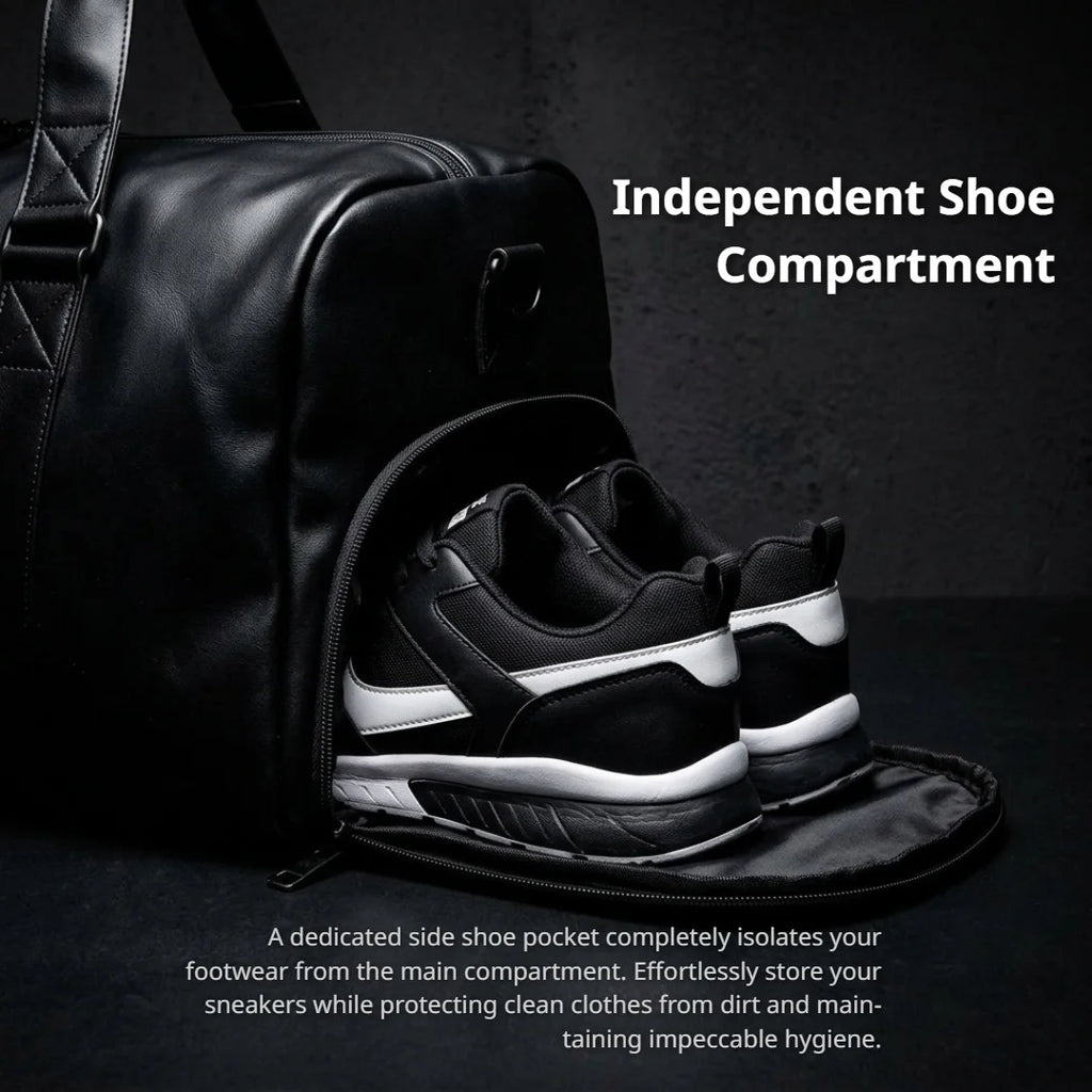 Waterproof Sport Duffel Bag with Shoe Compartment & Wet/Dry Separation
