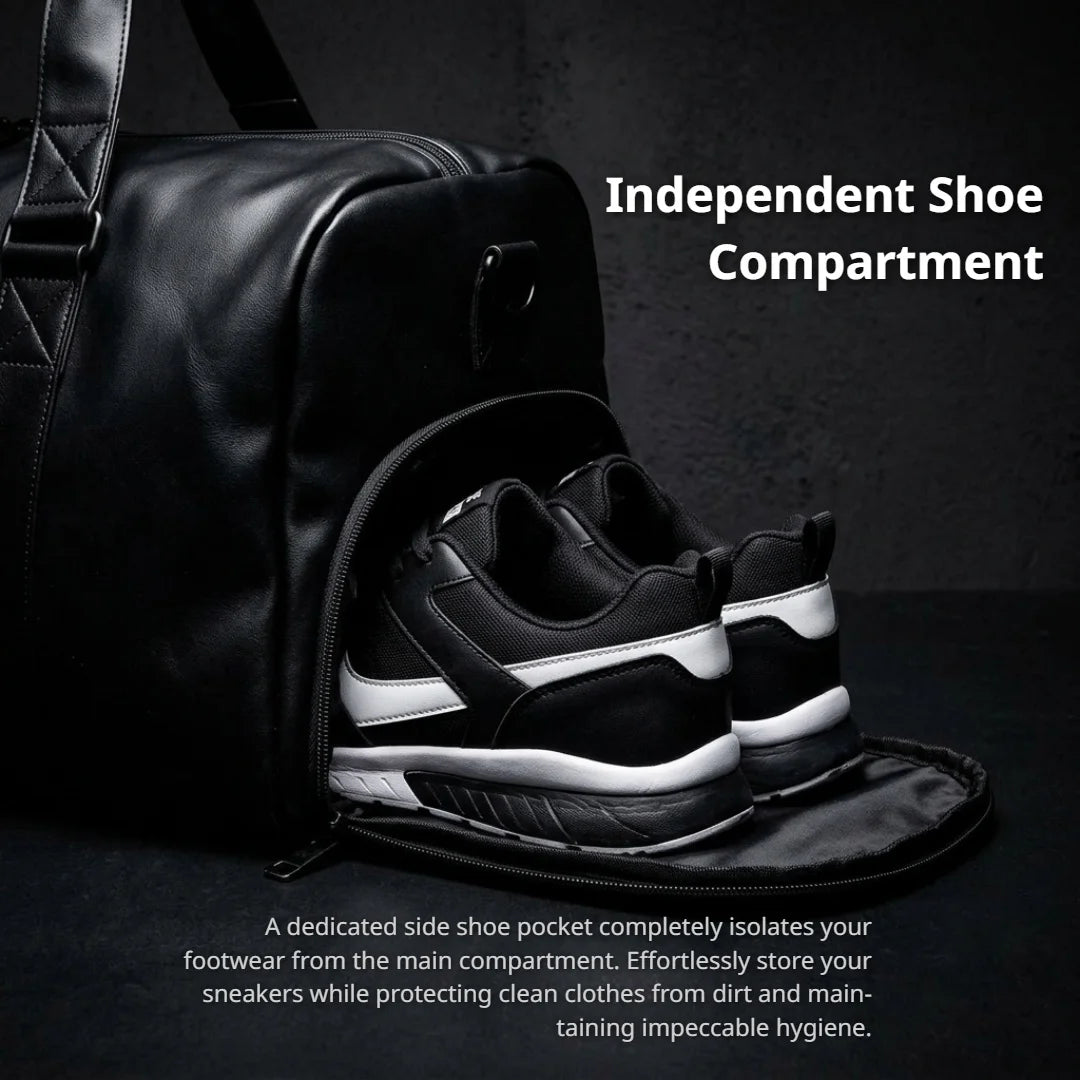 Waterproof Sport Duffel Bag with Shoe Compartment & Wet/Dry Separation
