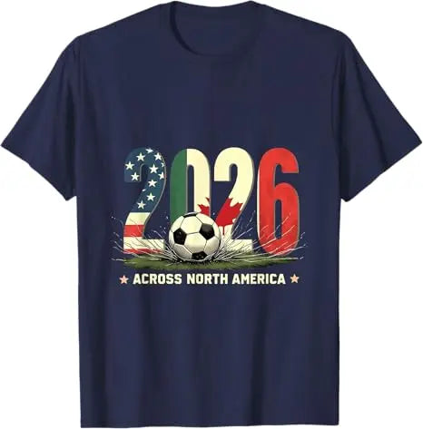 2026 World Cup Vintage Soccer T-Shirt | USA, Canada & Mexico Fan Jersey Tee