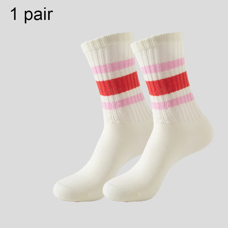 Men's & Women's Cotton Crew Socks – Casual, Running & Couple Socks