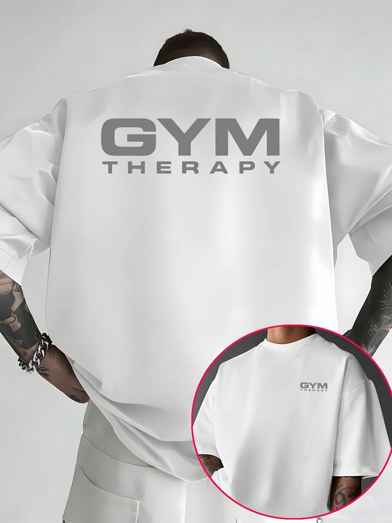 Gym Therapy Minimalist Print T-Shirt | 100% Cotton Men's Tee