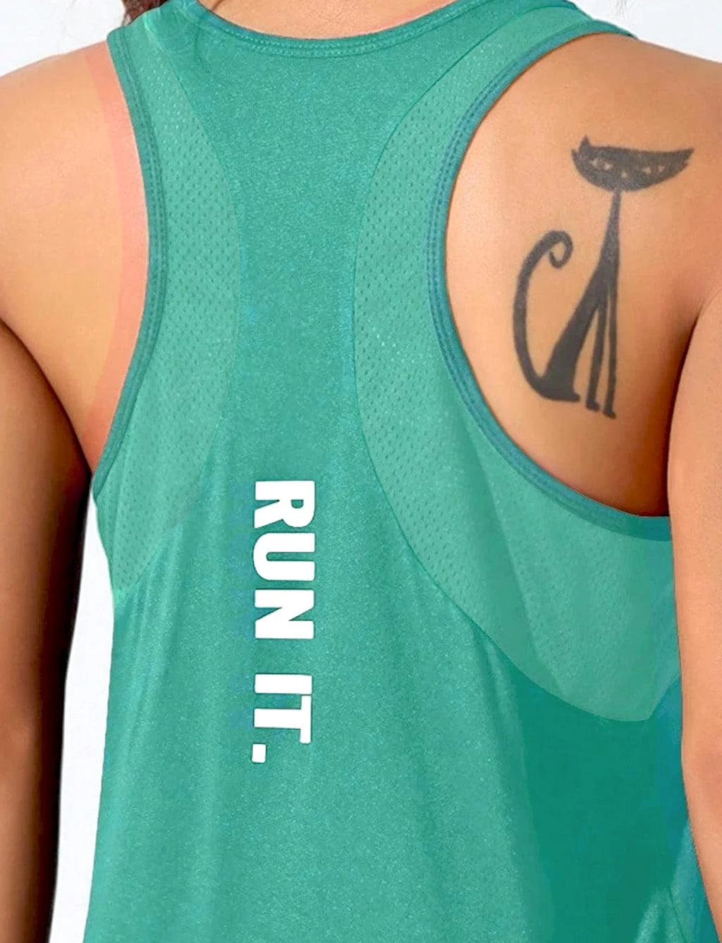 Women's Stitched Letters Quick-Dry Sports Vest
