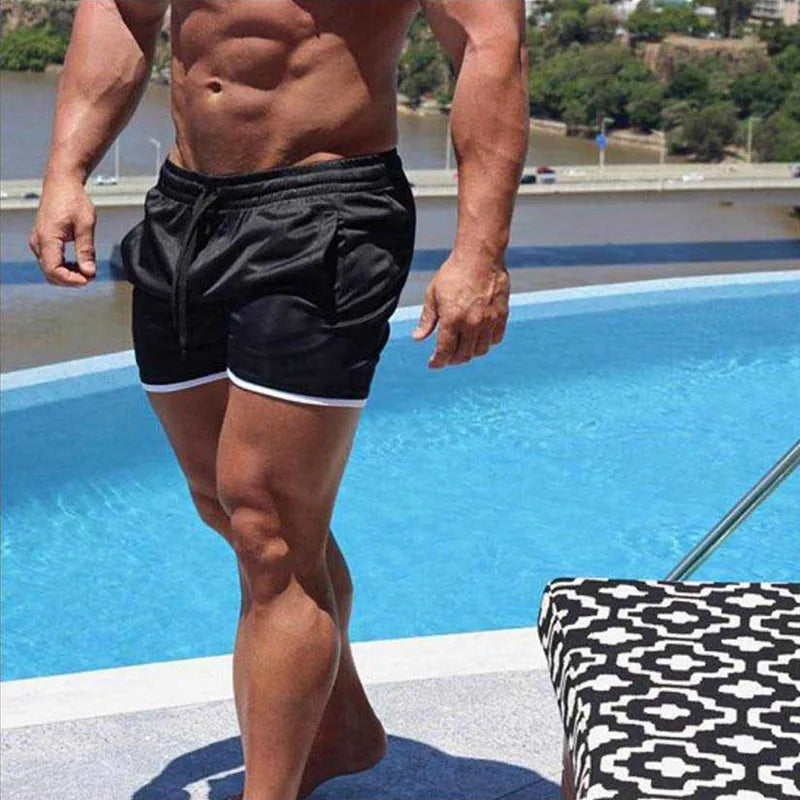 Men's Breathable Mesh Sports Shorts – Lightweight Running & Gym Training Shorts