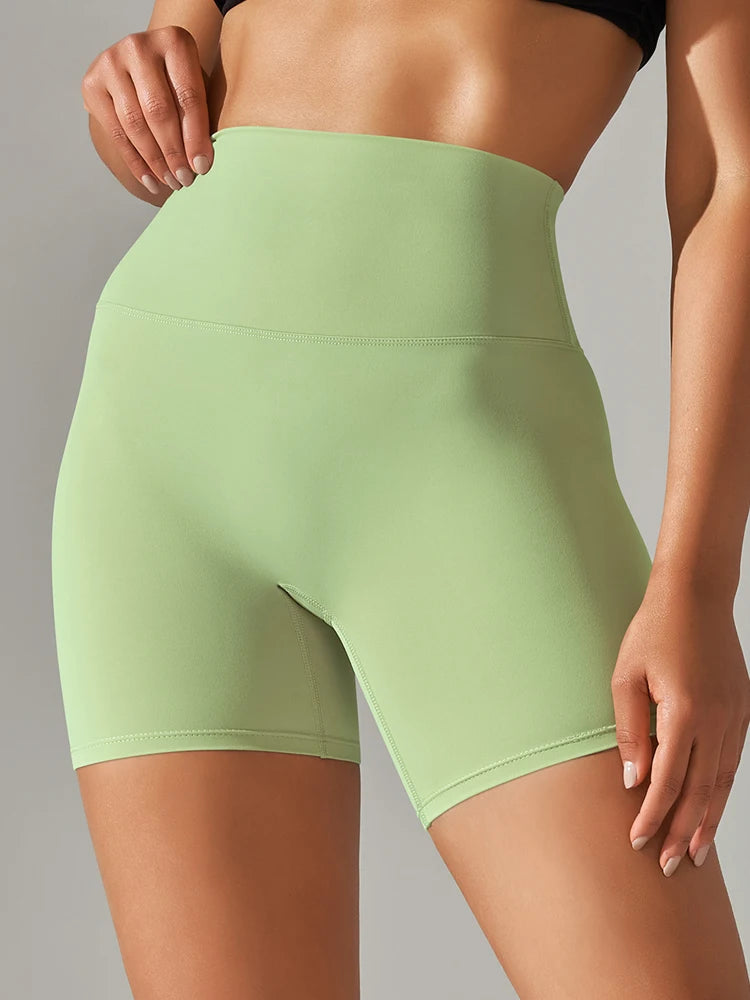 Women's High Waist Yoga Shorts | Squat-Proof Fitness & Gym Shorts
