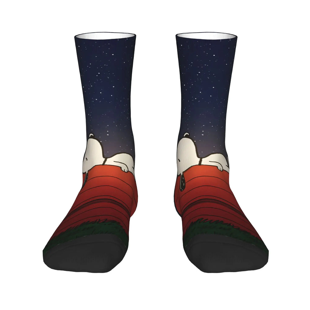 Snoopy Unisex Crew Socks – High-Quality Sports & Casual Stockings