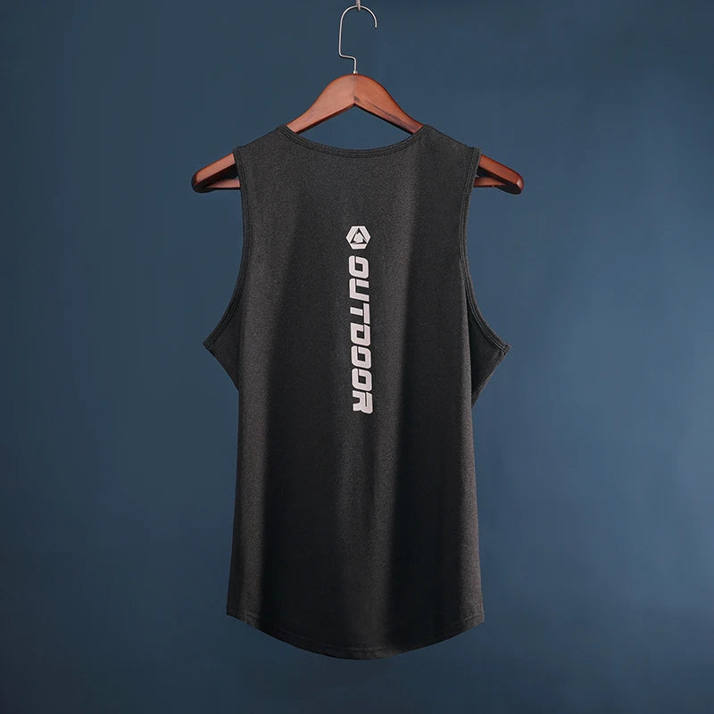 Men's Quick-Dry Athletic Tank Top – Breathable Gym Vest for Running, Basketball & Training