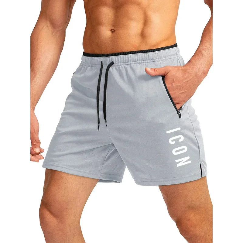 Men's Quick-Dry Sports Shorts – Breathable Gym & Beach Jogger
