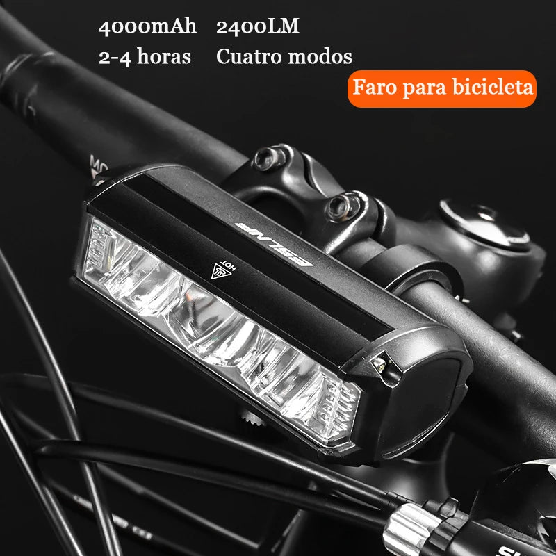 High-Powered Bike Front Light – 5200 Lumens, IPX5 Waterproof, USB-C Rechargeable