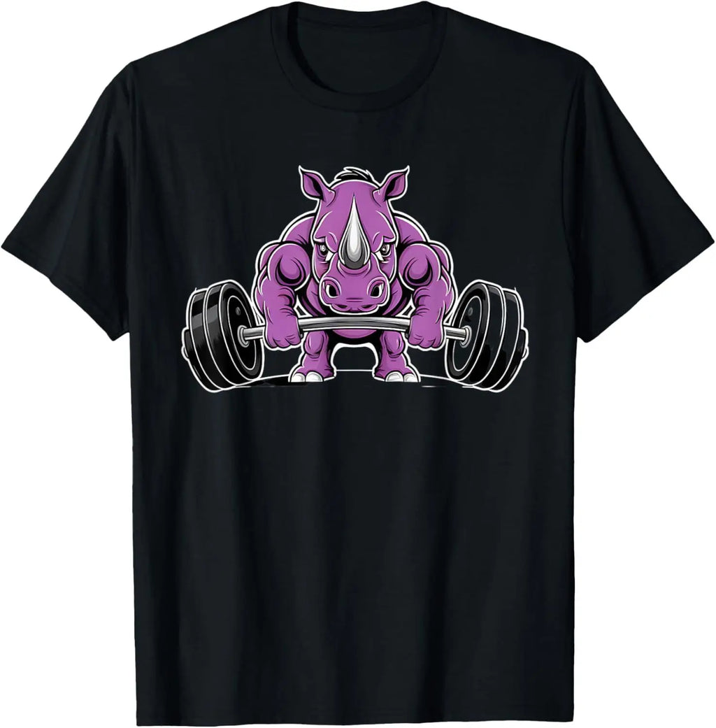 Rhino Gym Graphic T-Shirt – Men's Streetwear Fitness Tee