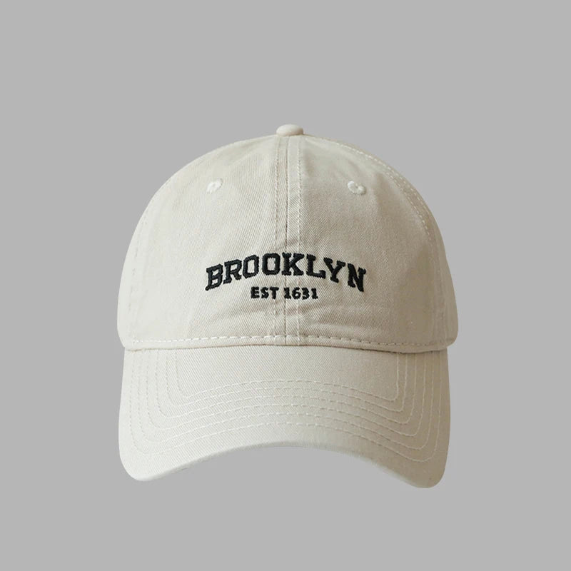 Unisex Korean Letters Embroidered Baseball Cap – Hip Hop Trucker Hat for Men & Women