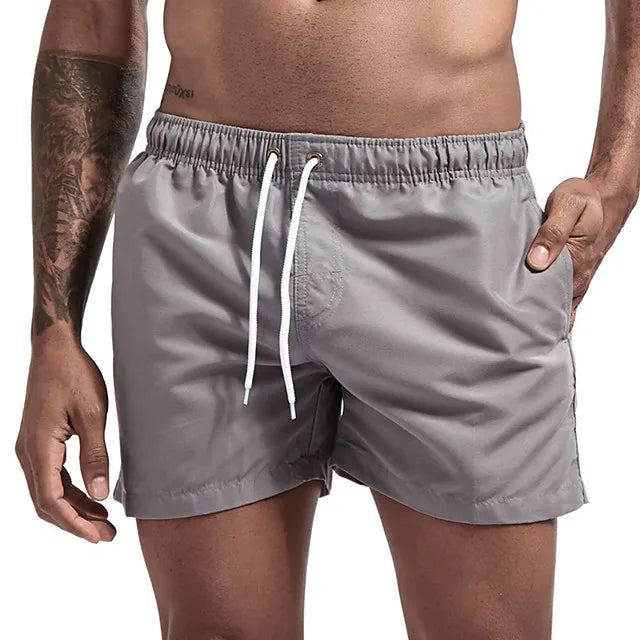 Men's Quick-Dry Running Shorts – Mesh Lining, Zipper Pocket & Drawstring for Gym & Outdoor Fitness