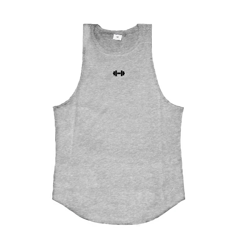 Men's Cotton Sleeveless Tank Top – Breathable Gym Vest for Fitness, Running & Street Style